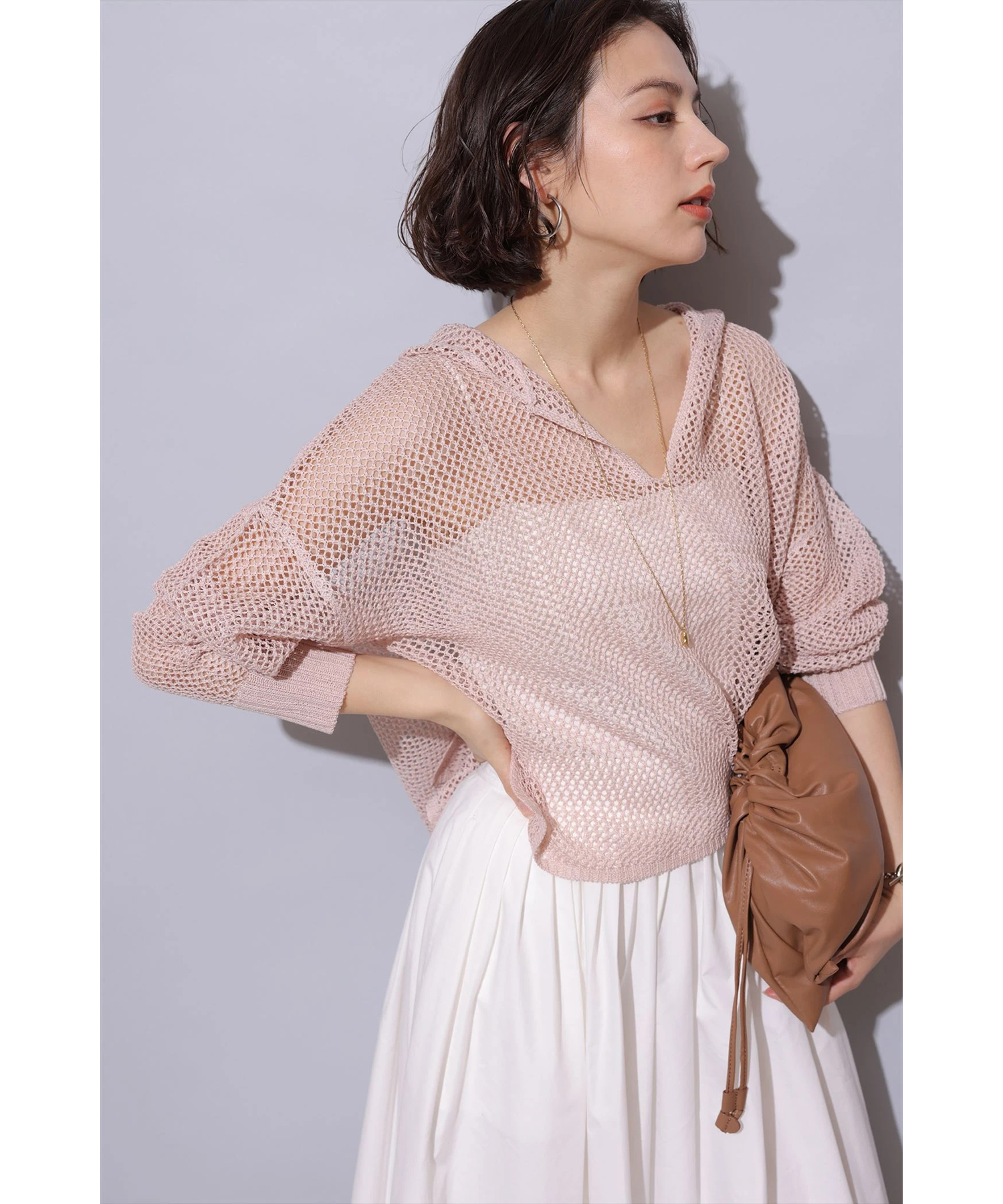 店舗限定》メッシュフーディー | ニット | Arpege story