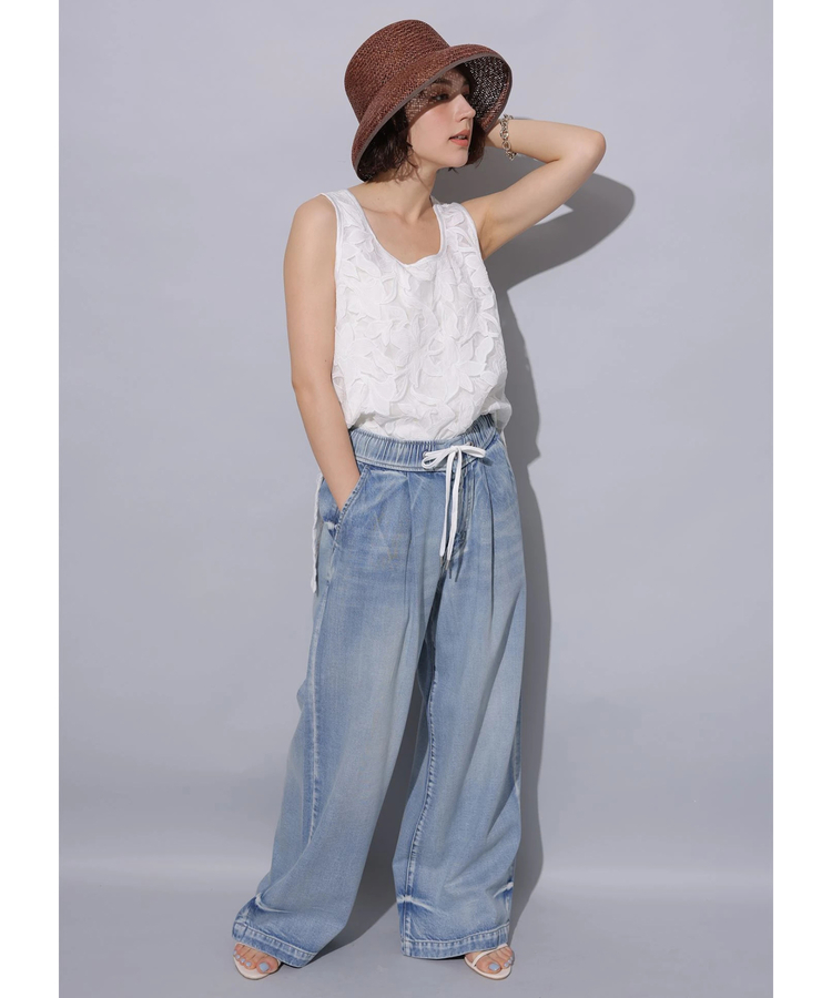 レディース 福袋 (セール) -ファッション通販 デニム | テンセル混ドロストデニムパンツ | story Arpege パンツ