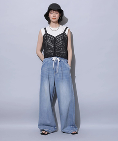 Arpege story(アルページュストーリー) |テンセル混ドロストデニムパンツ