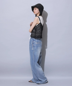 Arpege story(アルページュストーリー) |テンセル混ドロストデニムパンツ