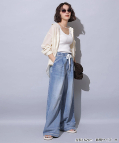 Arpege story(アルページュストーリー) |テンセル混ドロストデニムパンツ