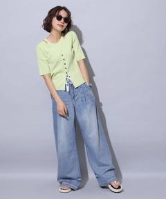 Arpege story(アルページュストーリー) |テンセル混ドロストデニムパンツ