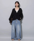 Arpege story/アルページュストーリー テンセル混ドロストデニムパンツ テンセル混ドロストデニムパンツ | デニム | Arpege story