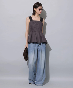 Arpege story(アルページュストーリー) |テンセル混ドロストデニムパンツ