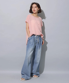 Arpege story(アルページュストーリー) |テンセル混ドロストデニムパンツ