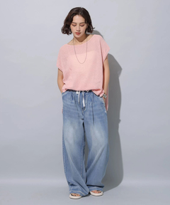 Arpege story(アルページュストーリー) |テンセル混ドロストデニムパンツ