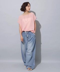 Arpege story(アルページュストーリー) |テンセル混ドロストデニムパンツ