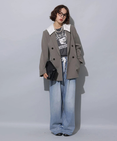 Arpege story(アルページュストーリー) |テンセル混ドロストデニムパンツ