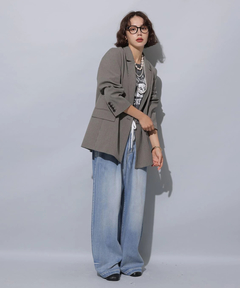 Arpege story(アルページュストーリー) |テンセル混ドロストデニムパンツ