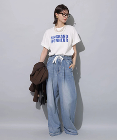 Arpege story(アルページュストーリー) |テンセル混ドロストデニムパンツ