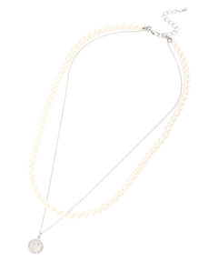 Arpege story(アルページュストーリー) |パール&コイン二連ネックレス