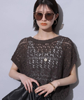 新品 Arpege storyアルページュストーリー 2WAYレーシー半袖ニット 2WAYレーシー半袖ニット | ニット | Arpege story（アルページュ