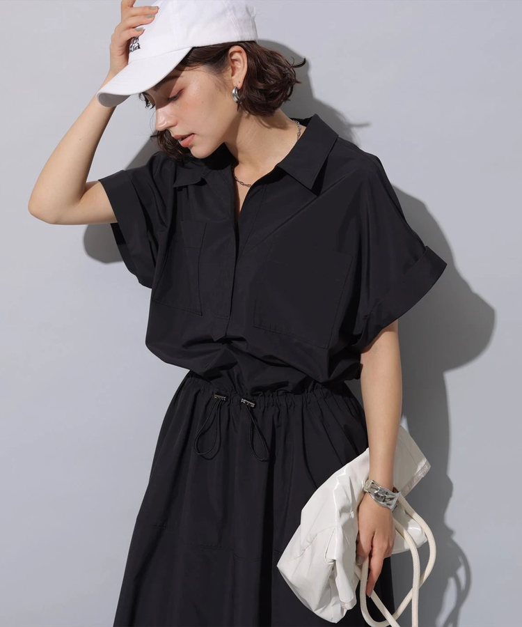 超格安価格 店舗限定》半袖ドロストシャツワンピース | ワンピース | Arpege ワンピース