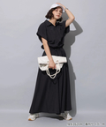 店舗限定》半袖ドロストシャツワンピース | ワンピース | Arpege