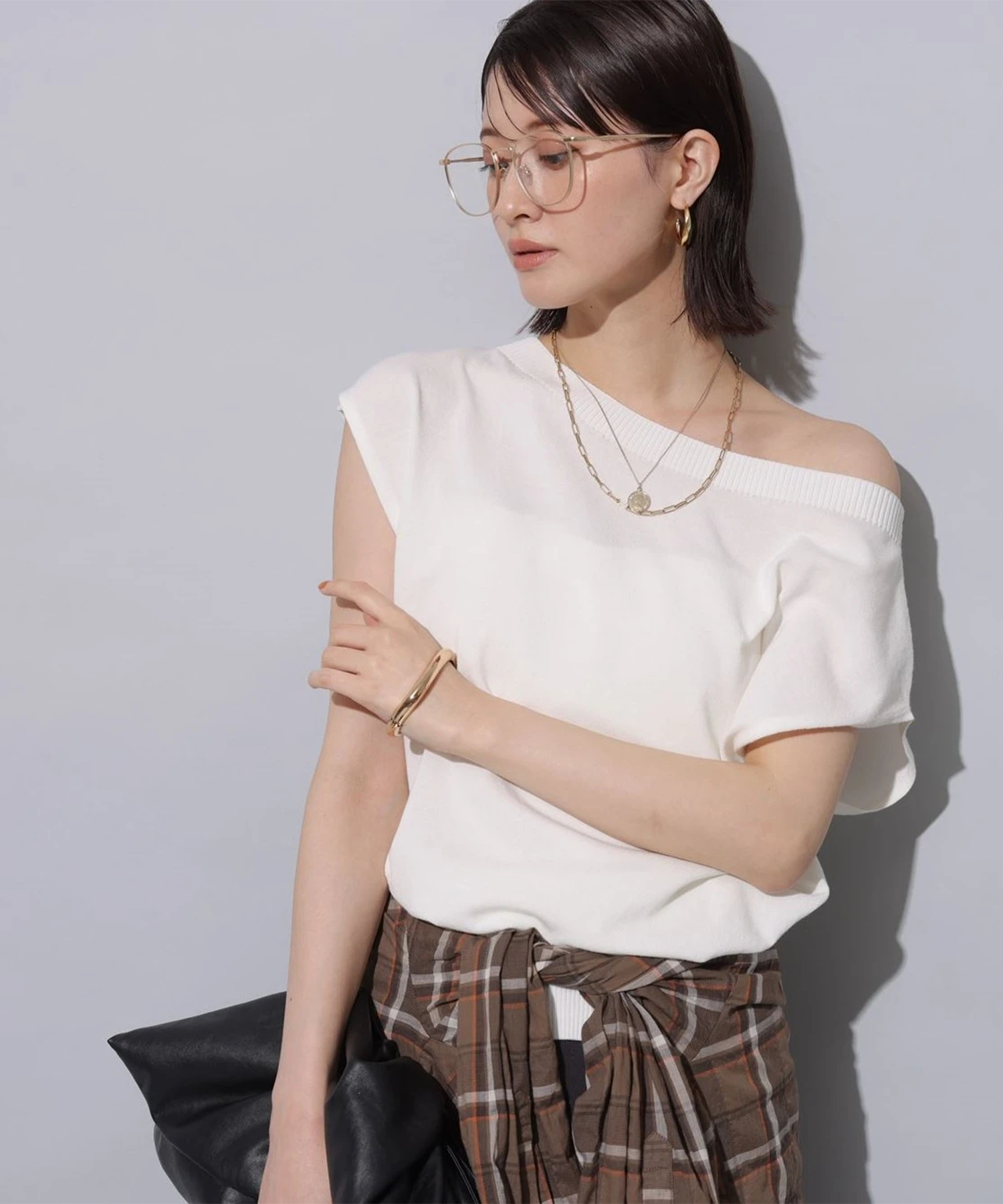 ❤︎Arpege story❤︎ 前後2way メッシュニット　プルオーバー　新品 2WAYニット(接触冷感) | ニット | Arpege story（アルページュ