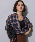 シアーチェックシャツ新品！アルページュストーリー シアーチェックシャツ | シャツ・ブラウス | Arpege story