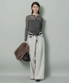 Arpege story(アルページュストーリー) |ハイブリーチワイドデニム