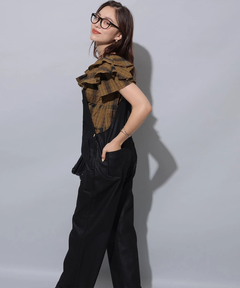 Arpege story(アルページュストーリー) |レザーライクデニムオーバーオール