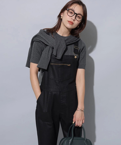 Arpege story(アルページュストーリー) |レザーライクデニムオーバーオール