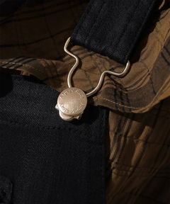 Arpege story(アルページュストーリー) |レザーライクデニムオーバーオール