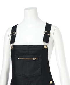 Arpege story(アルページュストーリー) |レザーライクデニムオーバーオール