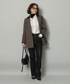 Arpege story(アルページュストーリー) |レザーライクセミフレアデニム