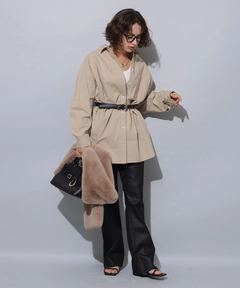 Arpege story(アルページュストーリー) |レザーライクセミフレアデニム