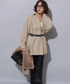 Arpege story(アルページュストーリー) |レザーライクセミフレアデニム