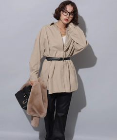 Arpege story(アルページュストーリー) |レザーライクセミフレアデニム