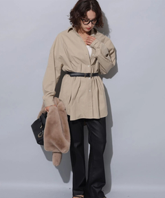 Arpege story(アルページュストーリー) |レザーライクセミフレアデニム