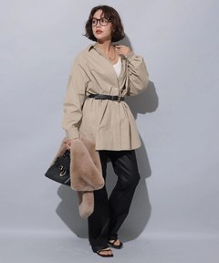 Arpege story(アルページュストーリー) |レザーライクセミフレアデニム