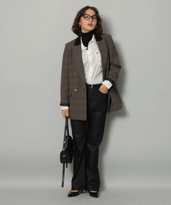 Arpege story(アルページュストーリー) |レザーライクセミフレアデニム