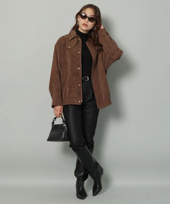 Arpege story(アルページュストーリー) |レザーライクセミフレアデニム