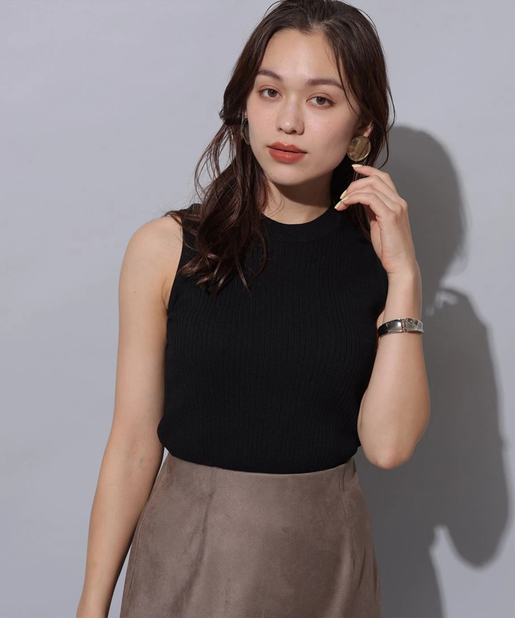 *。・tantan✫゜* CADUNE リボン ニット ノースリニット リボンニットトップス – furry.officialstore