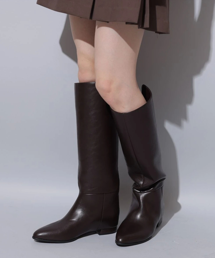 Arpege story(アルページュストーリー) |インヒールワイドロングブーツ