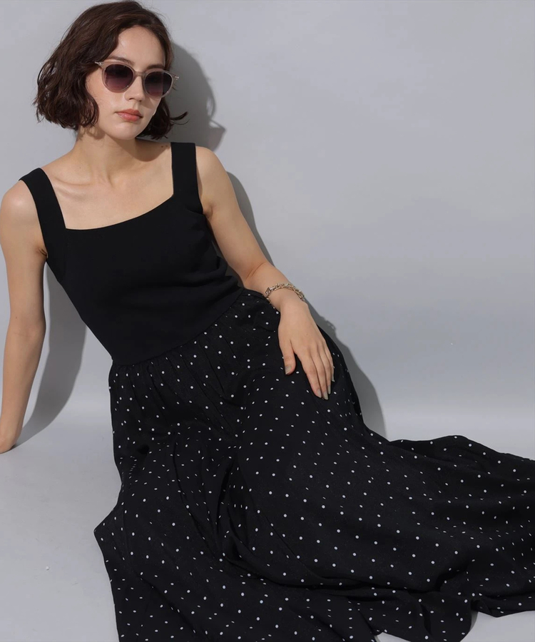 Arpege story◆ダブルブレスト/ベスト/2/ポリエステル/BLK/13345091/前身頃少々シミ有 シアーカットソー | Tシャツ・カットソー | Mystrada（マイ