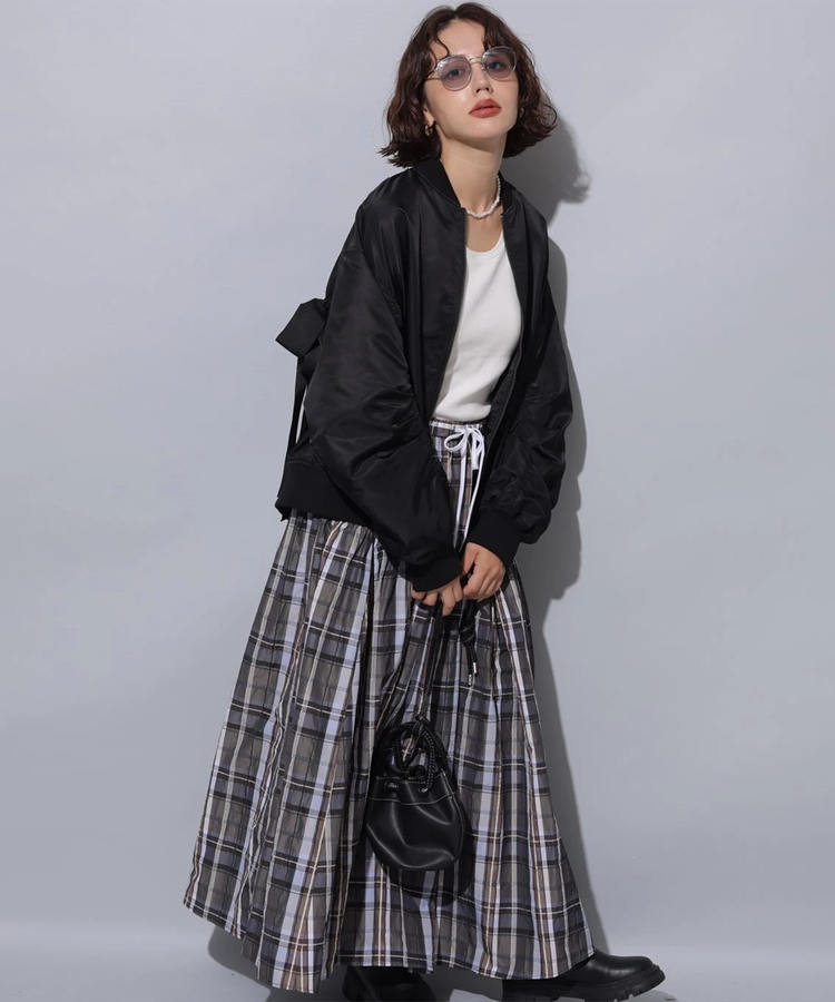 Arpege story アルページュストーリー店舗限定 チェックタフタスカート 店舗限定》チェックタフタスカート | スカート | Arpege story