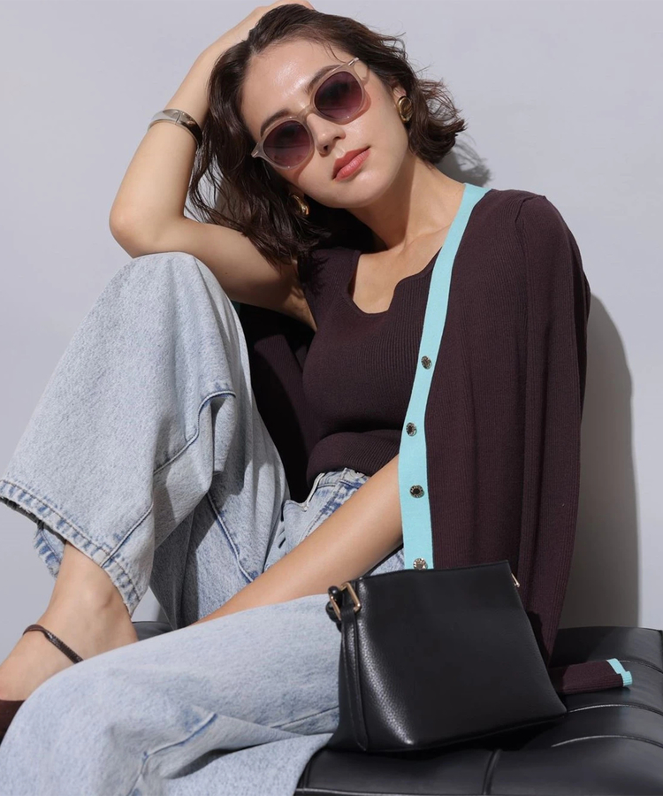 店舗限定》ロゴボタンVカーデアンサンブル | アンサンブル