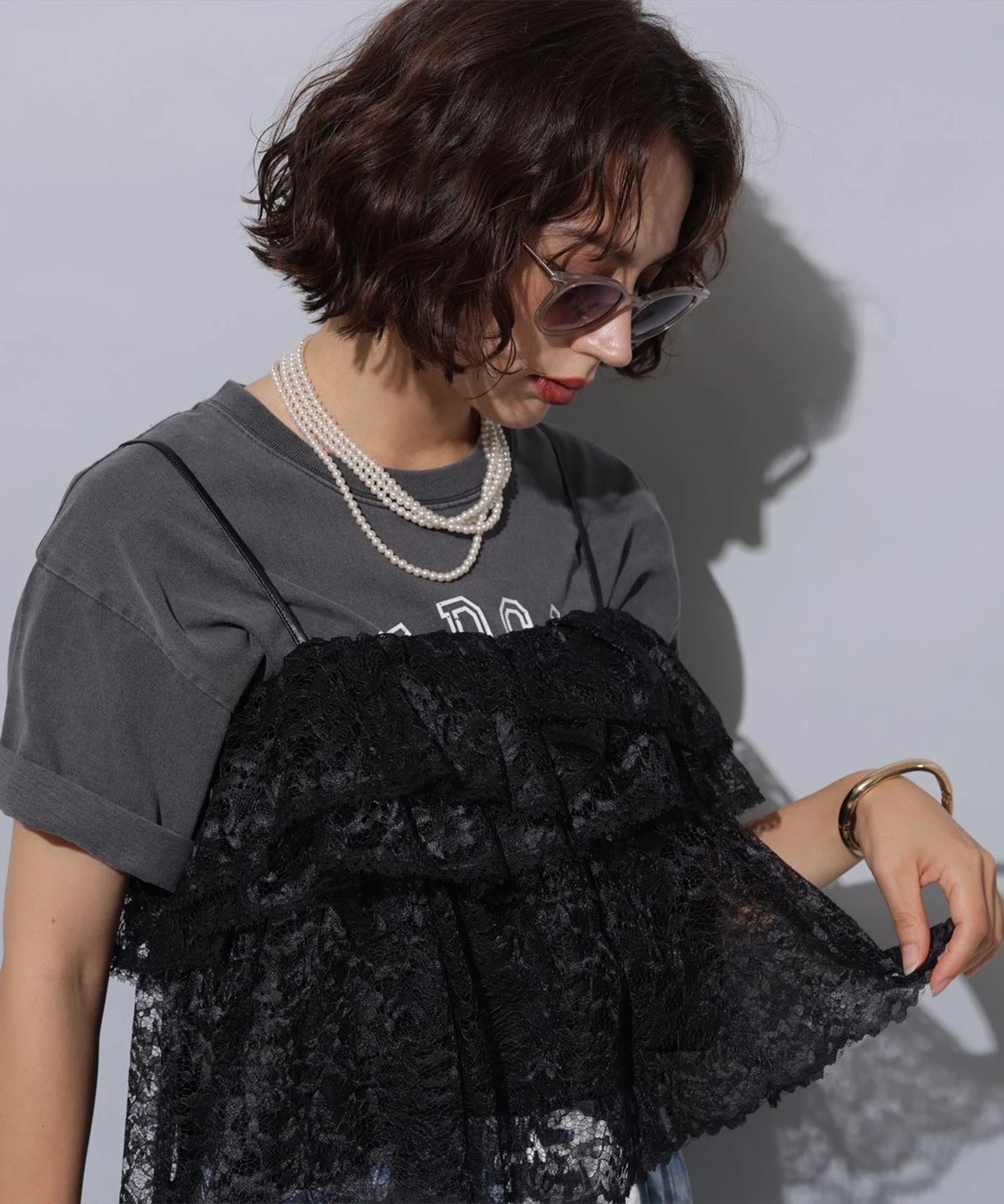 Arpege story アルページュストーリー クロシェレースキャミ Arpege story クロシェレースキャミ