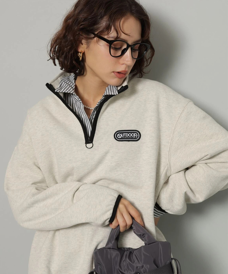 玉川高島屋限定　OUTDOOR PRODUCTS別注ハーフジップスウェット 玉川高島屋限定》〈OUTDOOR PRODUCTS〉別注ハーフジップスウェット | T