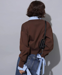 Arpege story(アルページュストーリー) |シャツドッキング襟付きカーデ