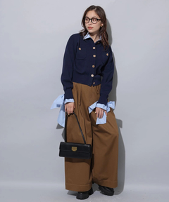 Arpege story(アルページュストーリー) |シャツドッキング襟付きカーデ