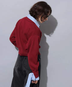 Arpege story(アルページュストーリー) |シャツドッキング襟付きカーデ