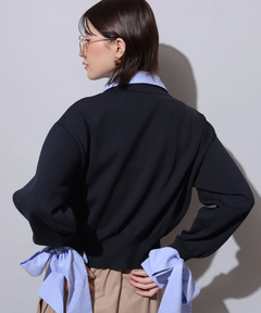 Arpege story(アルページュストーリー) |シャツドッキング襟付きカーデ