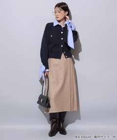 Arpege story(アルページュストーリー) |シャツドッキング襟付きカーデ