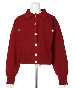 Arpege story(アルページュストーリー) |シャツドッキング襟付きカーデ