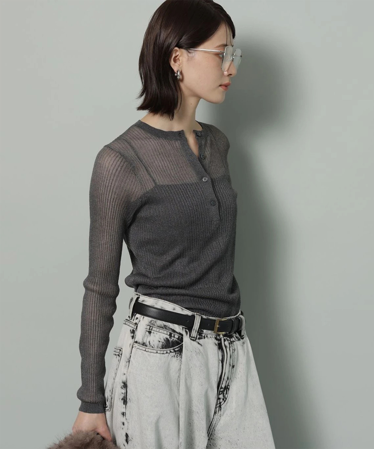 アレページ ヘンリーリブニット | ニット | Arpege story（アルページュストーリー