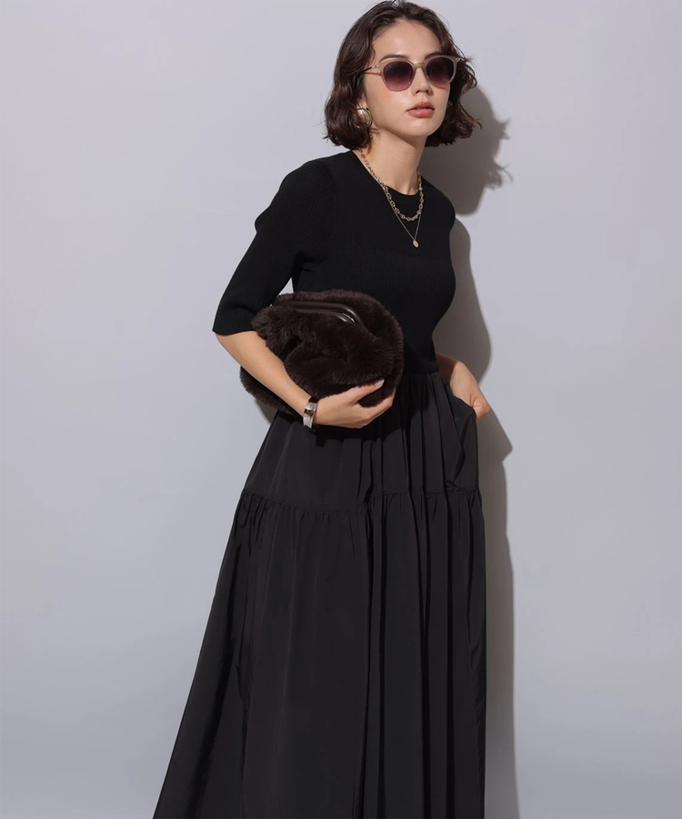 Arpege story アルページュストーリー フラップドッキングワンピース スタッフコーディネート】フラップドッキングワンピース｜shiori
