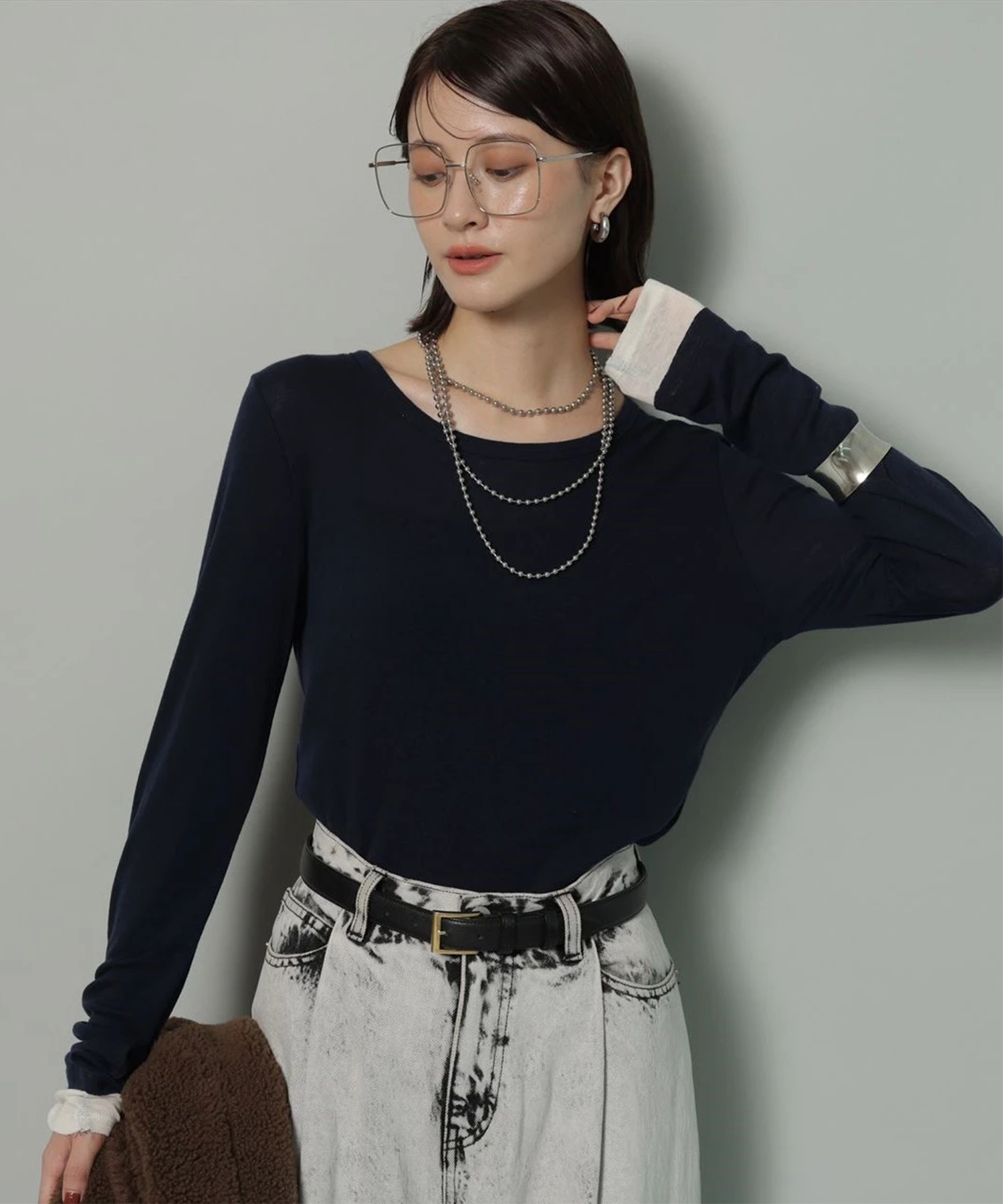 Arpege story 配色シアーロンT 配色シアーロンT | Tシャツ・カットソー | Arpege story