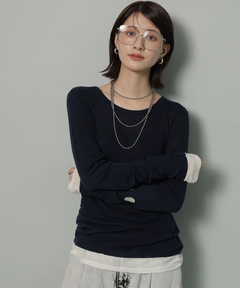 Arpege story 配色シアーロンT 配色シアーロンT | Tシャツ・カットソー | Arpege story（アルページュ